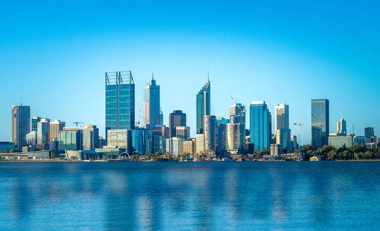 Skyline of Perth Western Australia